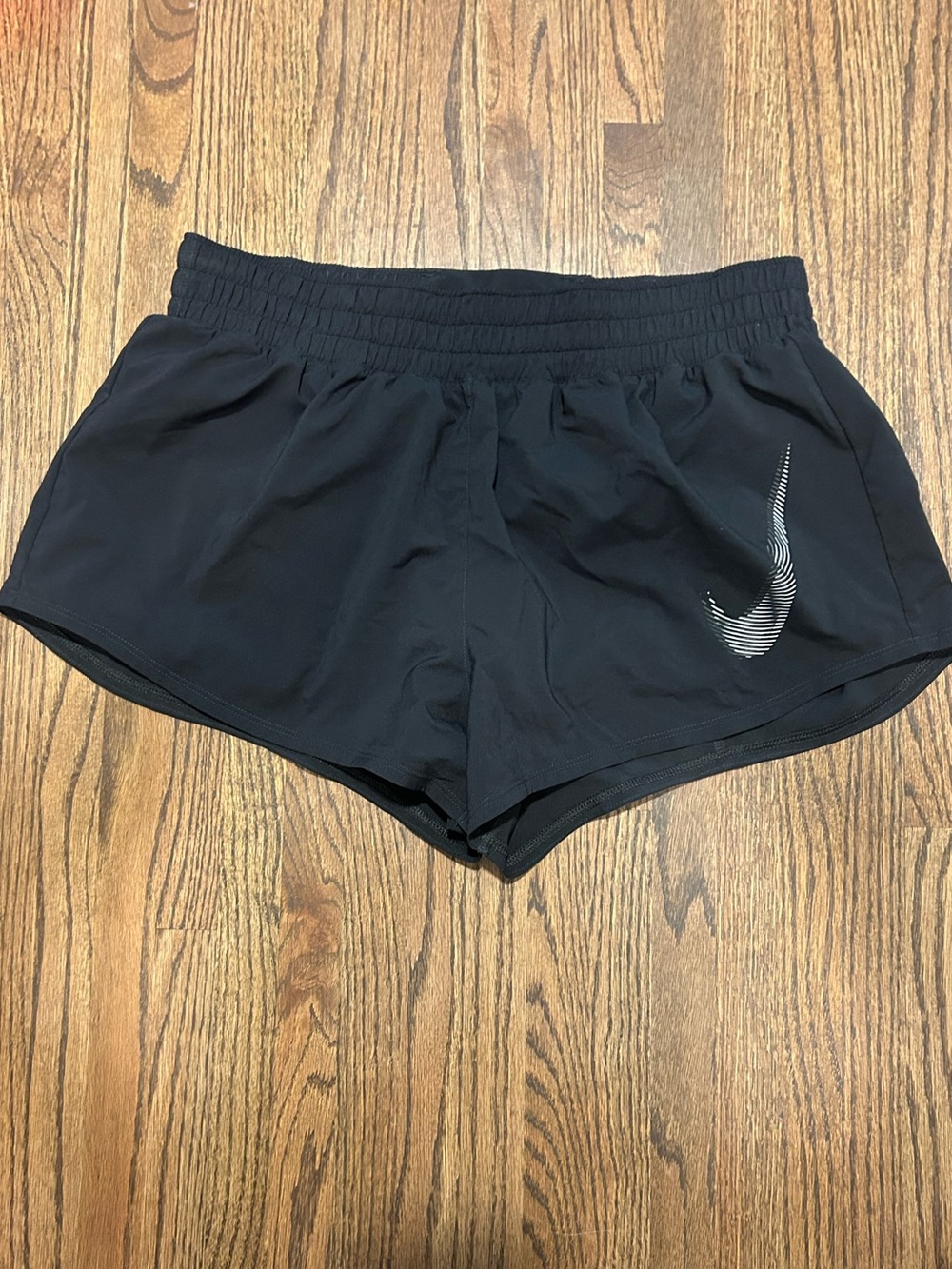 Nike Dri-FIT Black Running Shorts Large Built-In Brief Athletic